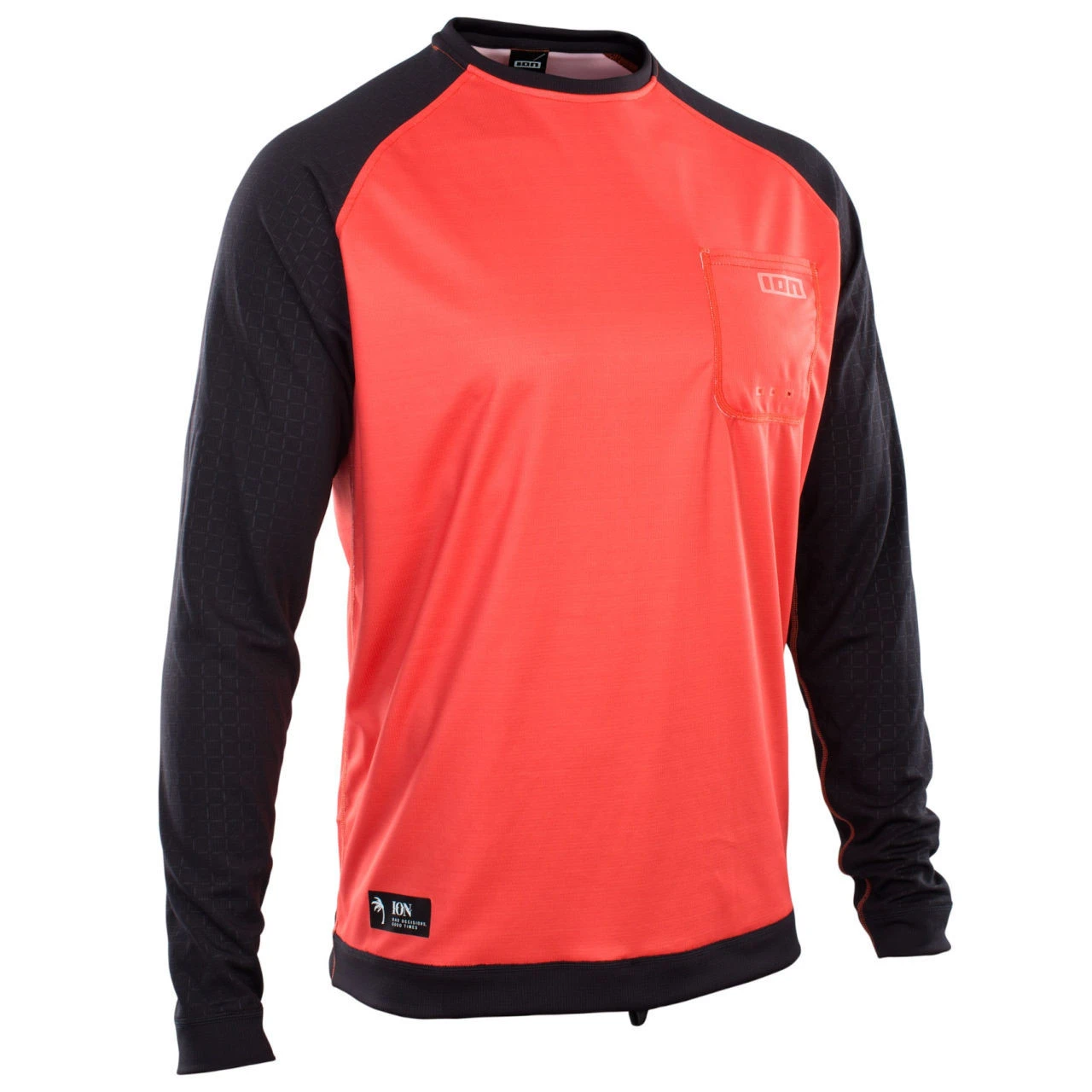 2021 Ion Wetshirt LS - Red/Black 3 2021 Ion Wetshirt LS - Red/Black
